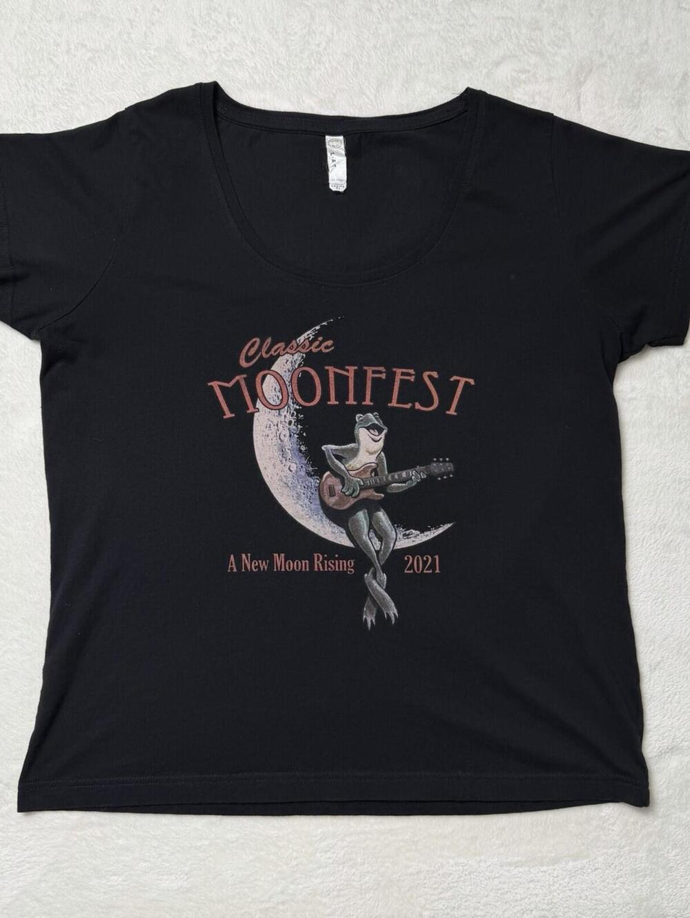 Moonfest 2021 T-Shirt Ladies XL Black Concert Tee Pat Travers Band